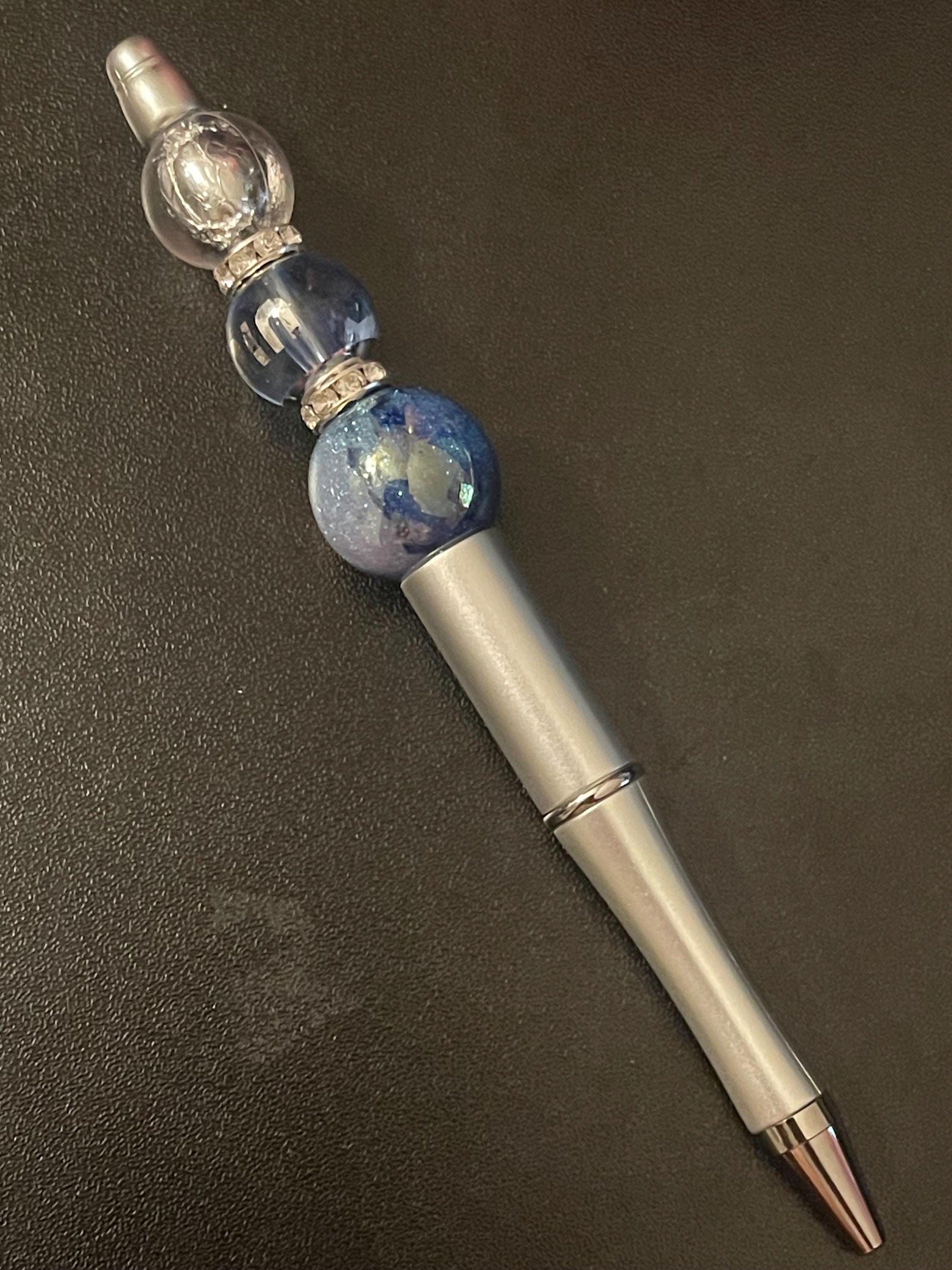Silver Beaded Pens