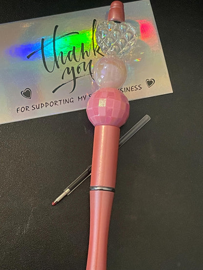 Pink Beaded Pens ext3
