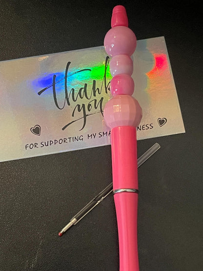 Pink Beaded Pens ext3