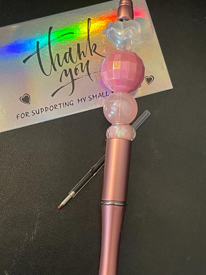 Pink Beaded Pens ext3