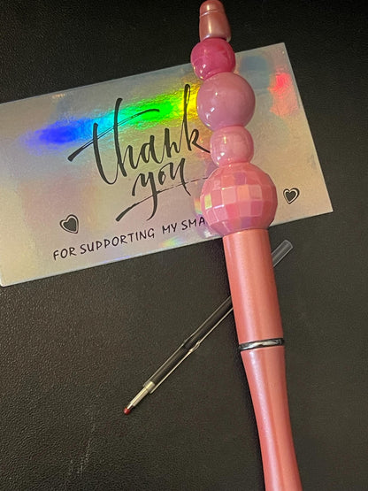 Pink Beaded Pens ext3