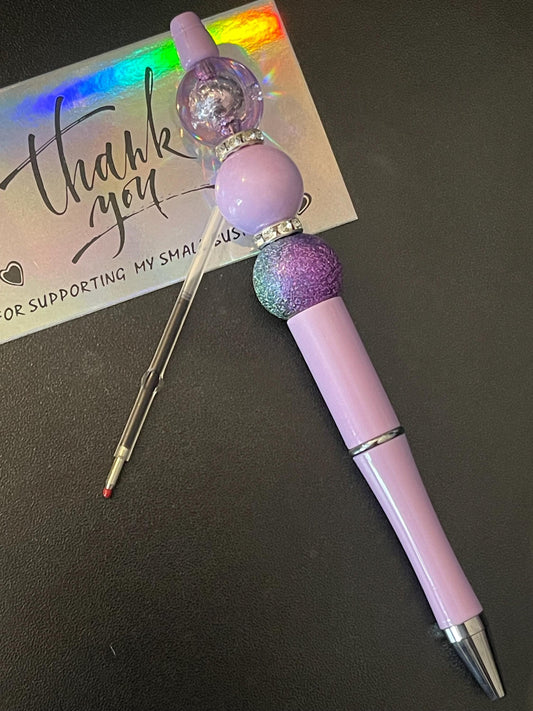 Purple Beaded Pens ext