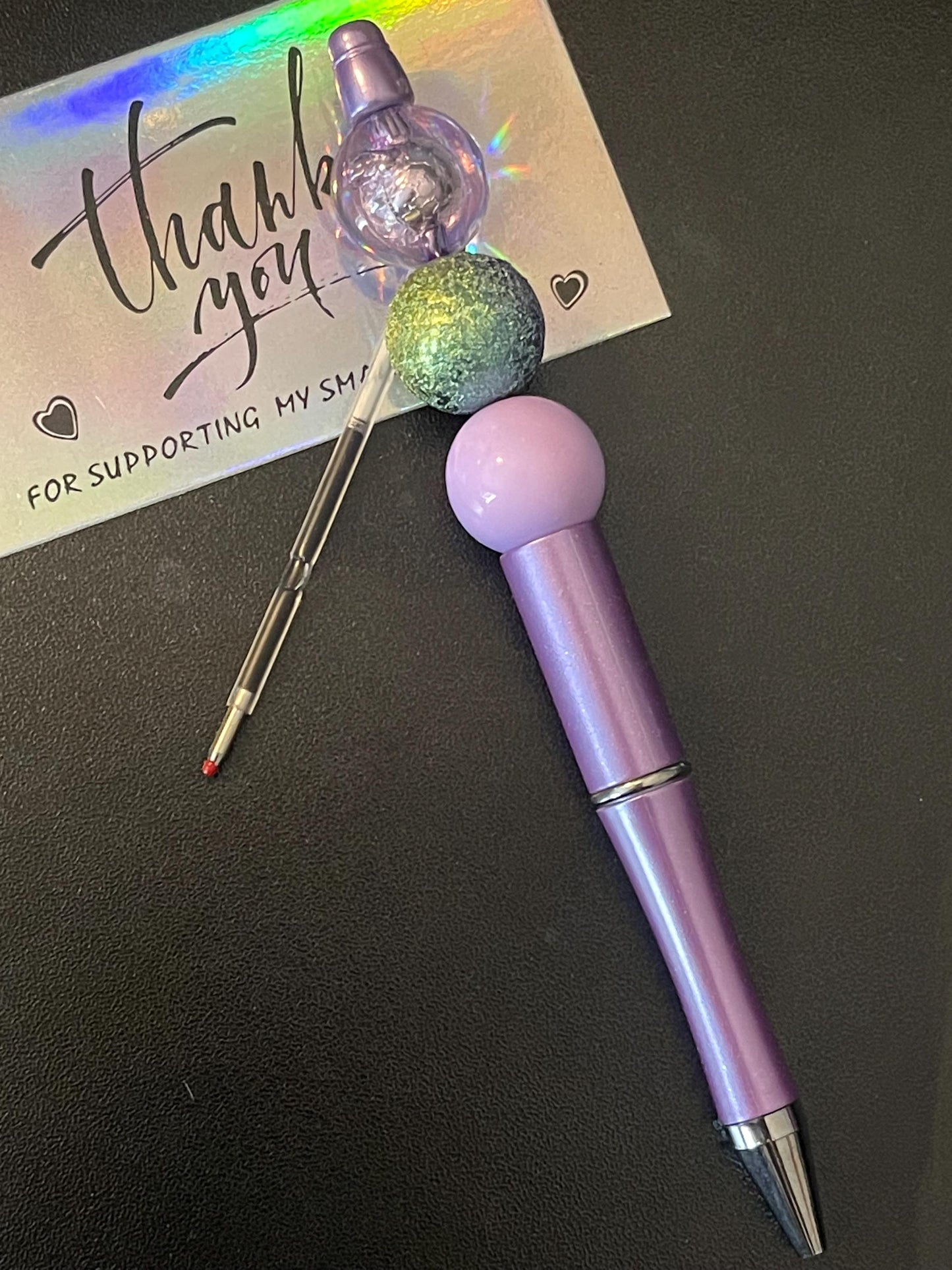 Purple Beaded Pens ext