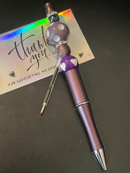 Purple Beaded Pens ext2