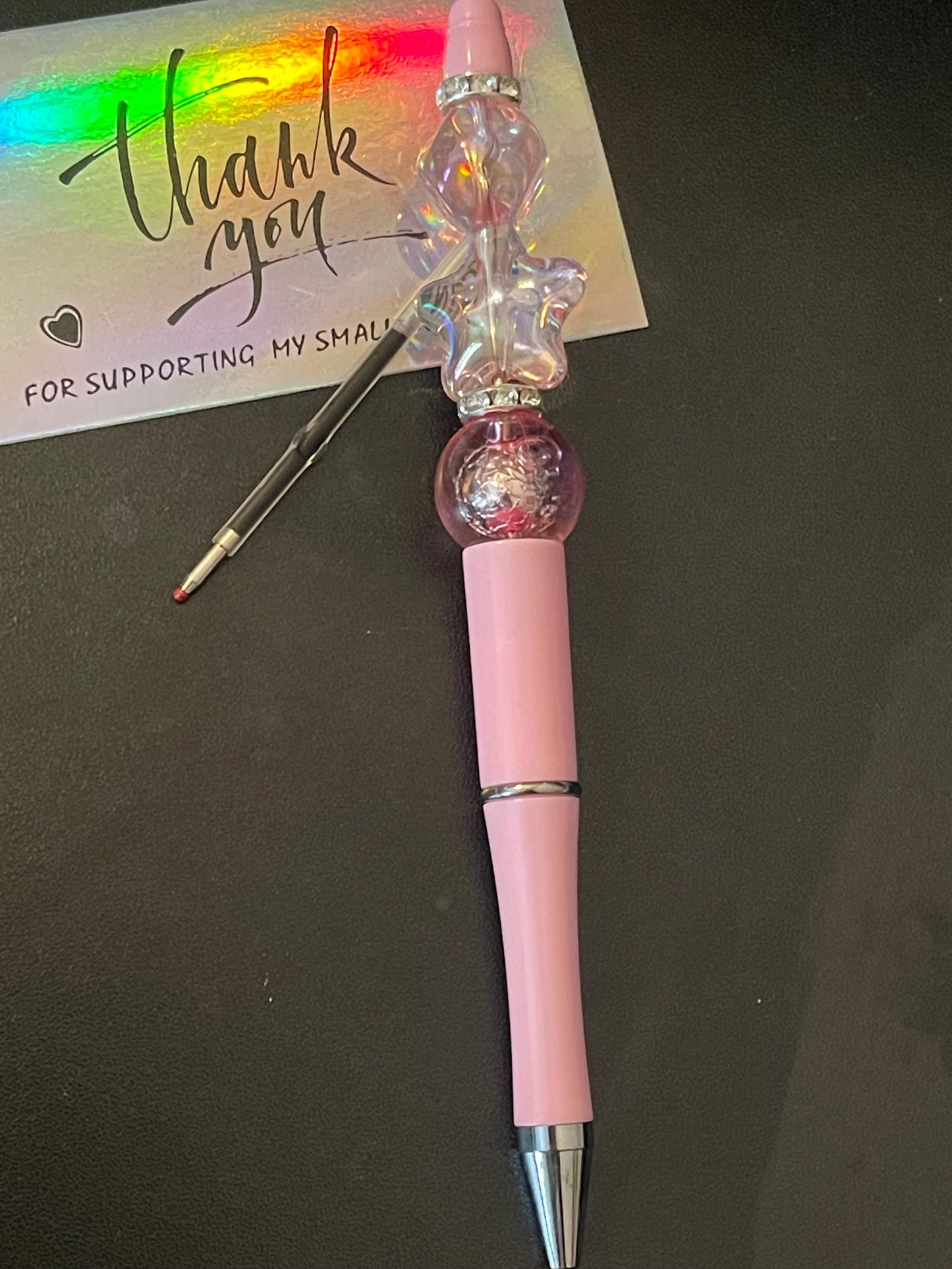 Pink Beaded Pens ext.