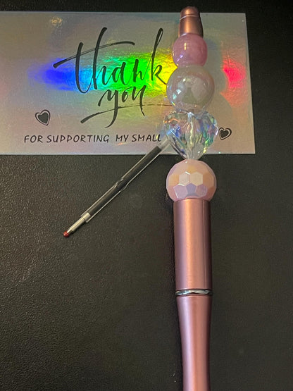Pink Beaded Pens ext2