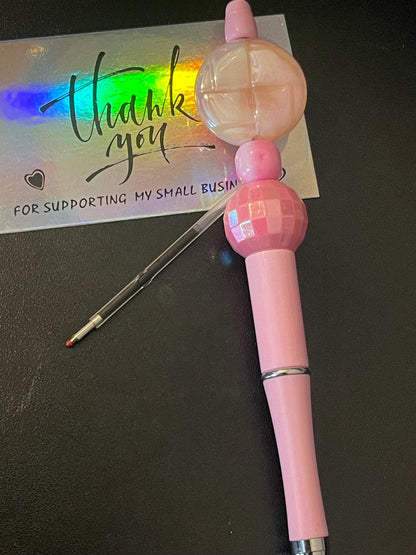 Pink Beaded Pens ext2