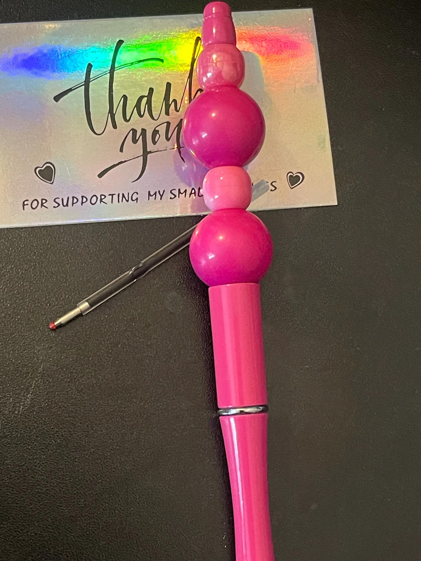 Pink Beaded Pens ext2