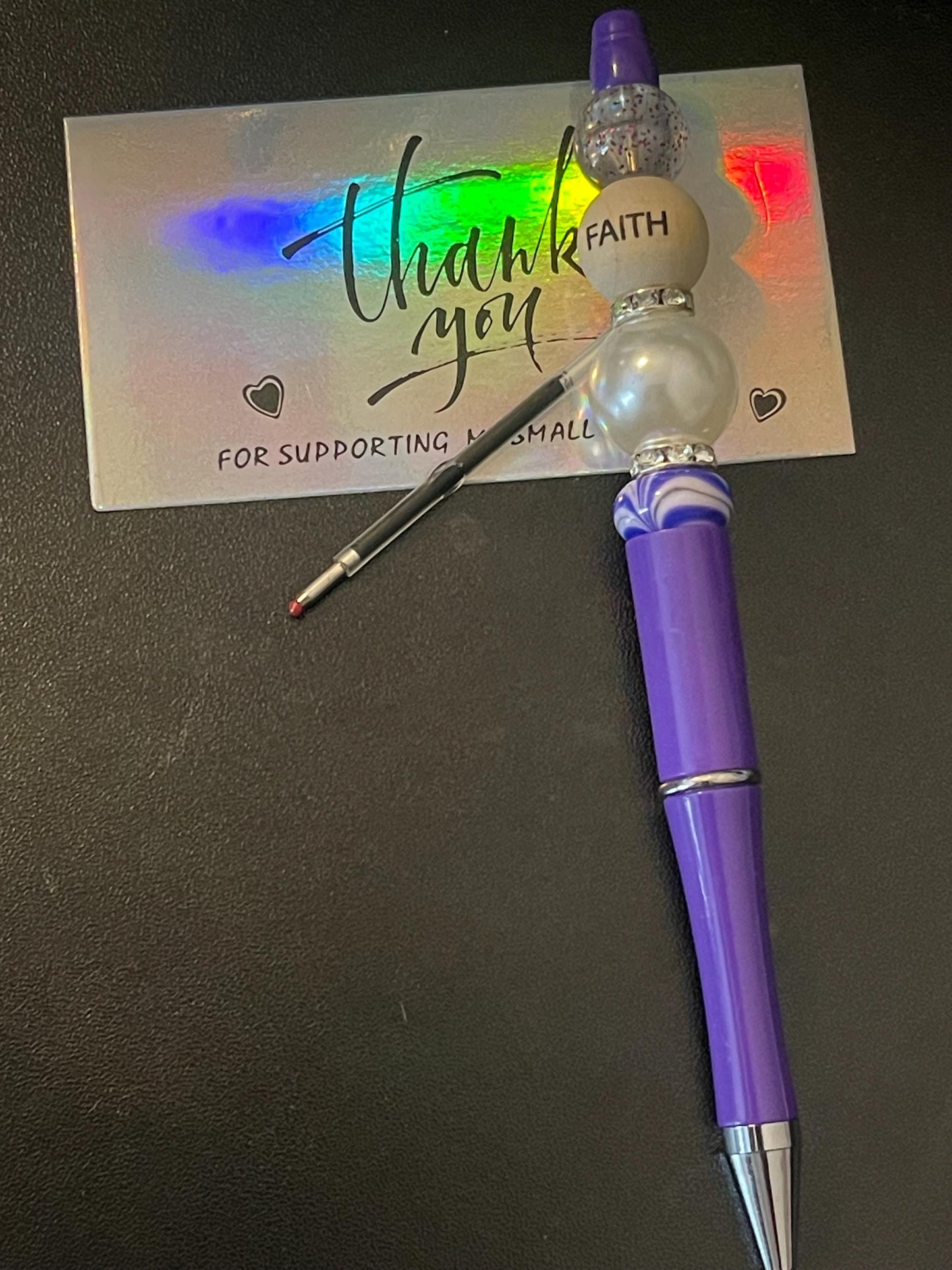Purple Beaded Pens ext2