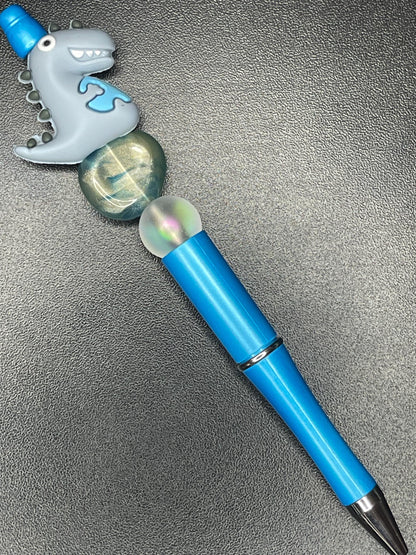 Blue Beaded Pens
