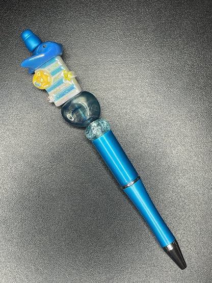 Blue Beaded Pens