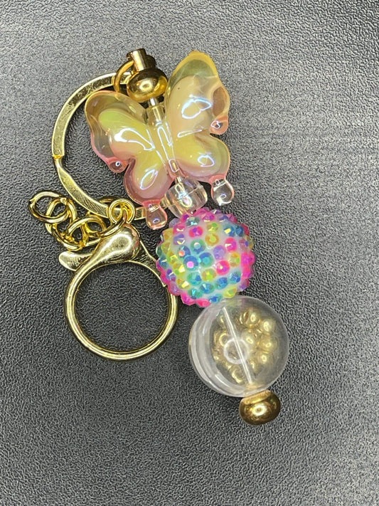 Gold Beaded Keychains