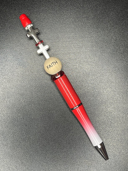 Red Beaded Pens