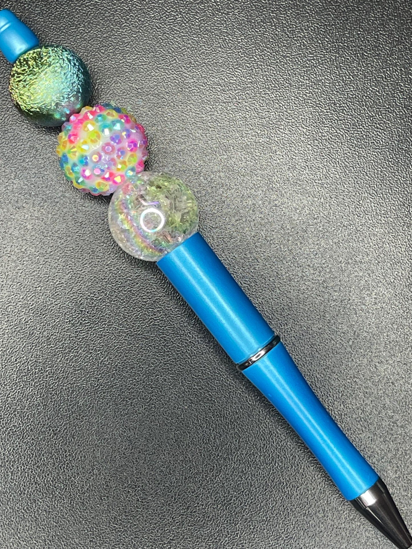 Blue Beaded Pens