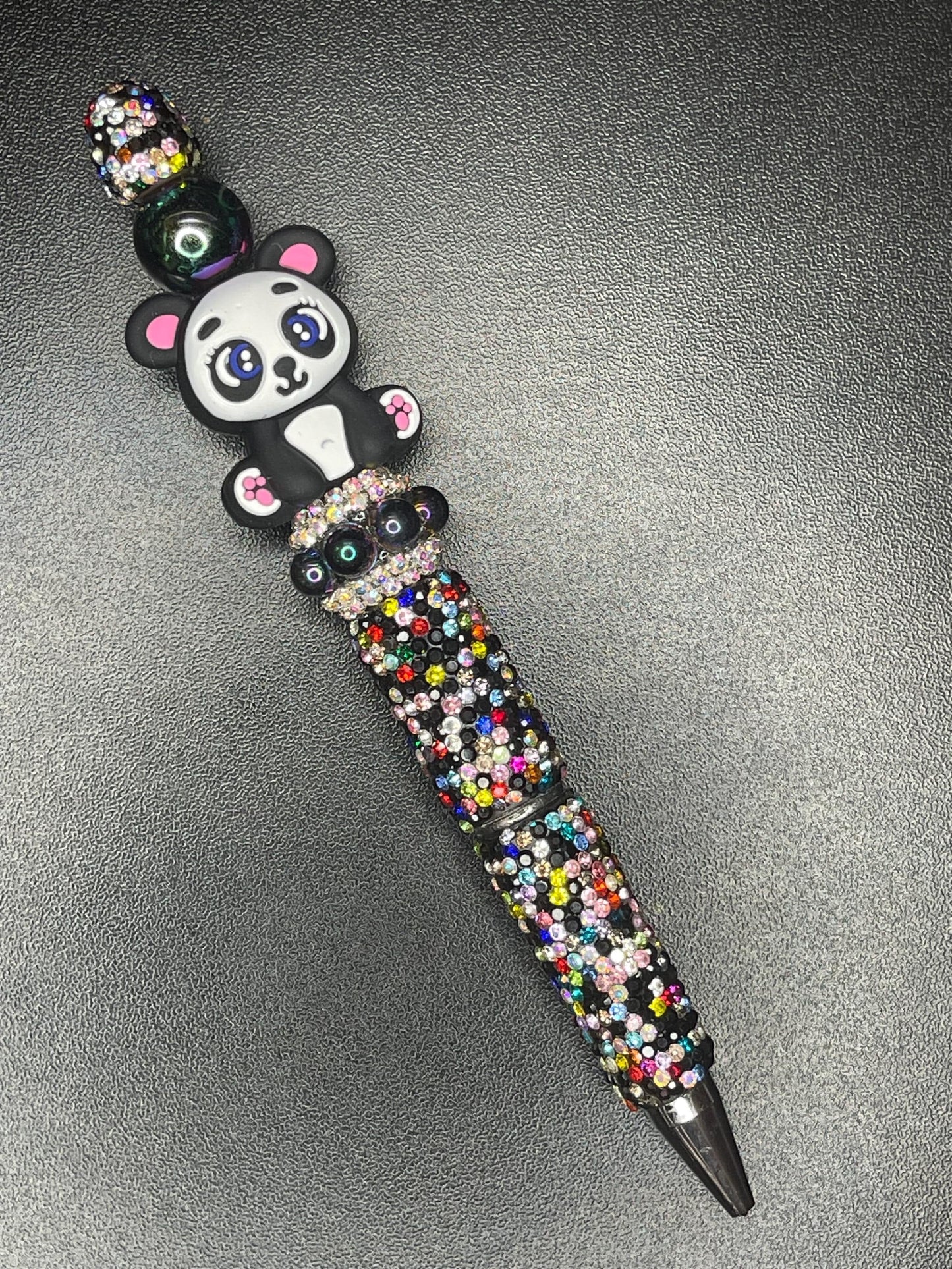 Multicolor Rhinestoned Beaded Pens