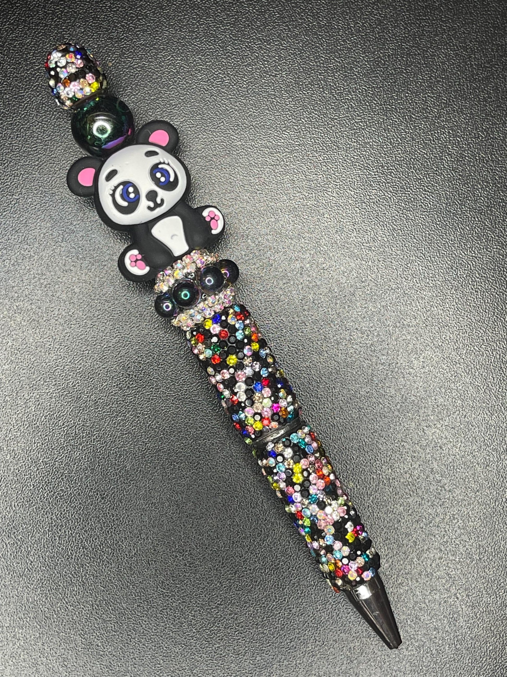 Multicolor Rhinestoned Beaded Pens