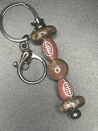 Black Beaded Keychains