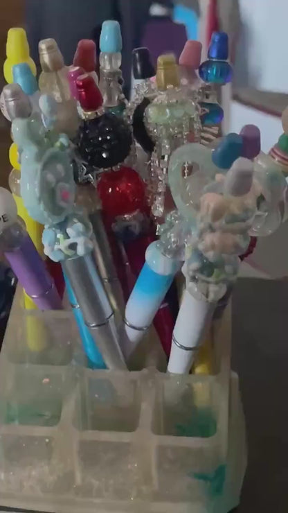 Orange Beaded Pens